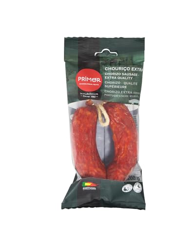 Primor - Chorizo Traditional recipe, extra quality 200g - Ideal for cooking, grilling and incorporating into dishes, rich in flavour and aromas. Portugal