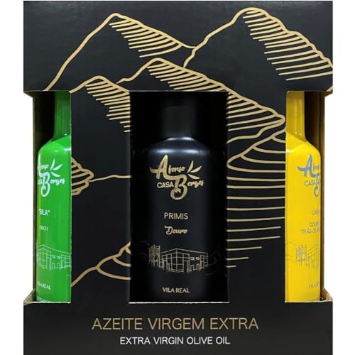 Afonso Borges - Tribus Sensos (3x100ml) - Extra Virgin Olive Oil - Uniao + Primis + Bila - Traditional Extra Virgin Olive Oil form Portugal 100% Quality